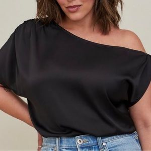Torrid Satin Off-Shoulder Top